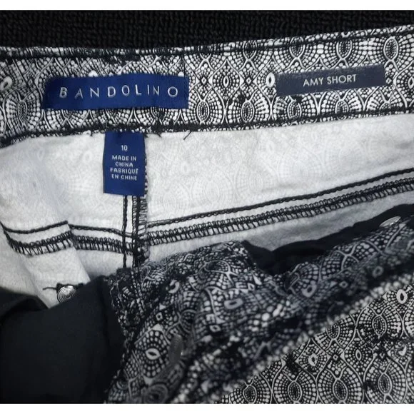 Bandolino Amy Short-Black Stamp Melody-Size 10 - Picture 3 of 7